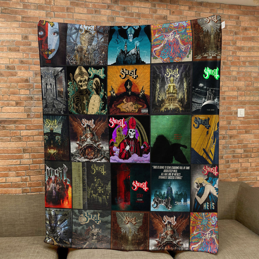 Ghost Sherpa Blanket Dark Art & Metal Warmth Wrapped in Iconic Album Imagery