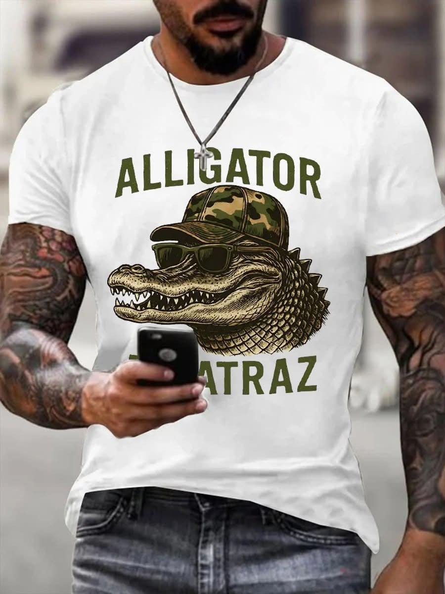 Alligator Alcatraz T-Shirt Crocodilian Trump MAGA Merch Alligator Alcatraz Shirts For Sale - Otakuforge