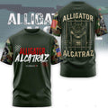 Alligator Alcatraz T-Shirt Camo American Flag Alligator Alcatraz Merch Shirts For Sale - Otakuforge