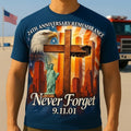 September 11th 2001 Twin Towers T-Shirt 911 Commemorative Apparel Remembrance Tee Tribute Gift For Him - Otakuforge