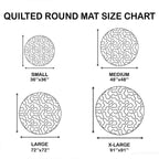 Eagle Radiance Quilted Round Mat Gift Ideas For Eagle Lovers - Otakuforge