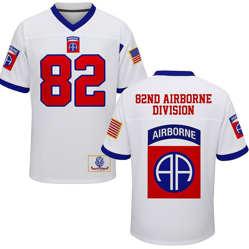 82nd Airborne Division Football Jersey US Military Apparel Gifts For Him - Otakuforge