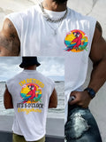 Jimmy Buffett Retro I'M Retired Resort Hawaiian Print Tank Top Gifts For Him - Otakuforge