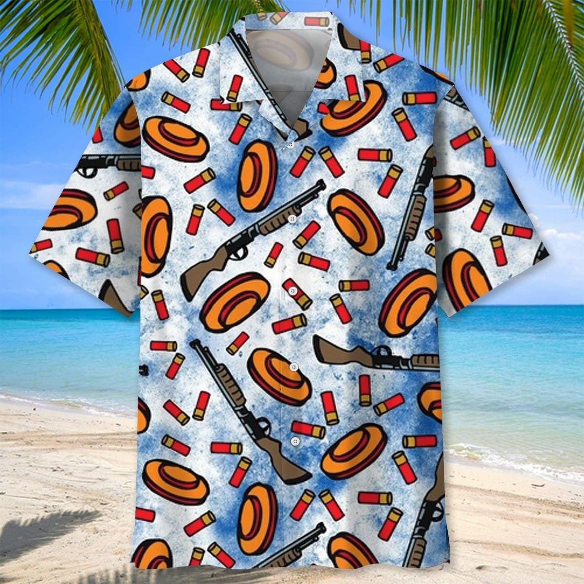 Skeet Shooting Hawaiian Shirt Men's Aloha Shirt Apparel Themed Skeet Shooter Gift Ideas - Otakuforge