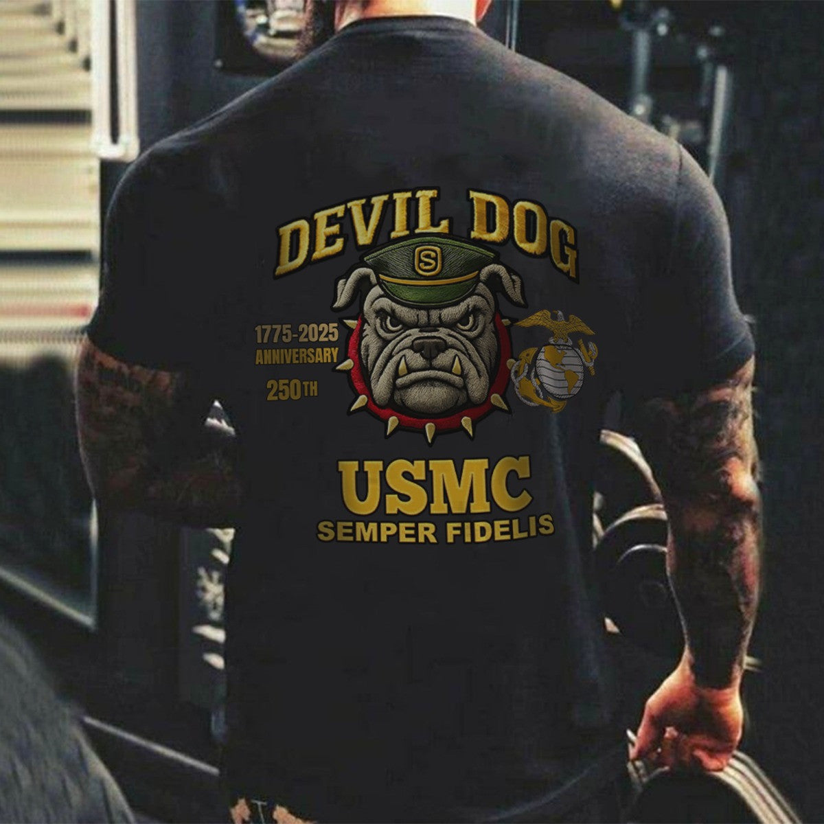 USMC Semper Fidelis Devil Dog 250Th Anniversary Shirt 1775 2025 Marines Gifts For Veterans - Otakuforge