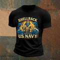 ShellBack United States US Navy Men's T-Shirt Military Cool Navy Gifts For Him - Otakuforge