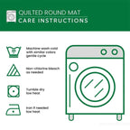 Sandy Octopus Abyss Tentacles Quilted Round Mat Whimsical Beach Whirl Hole Area Circle Rug - Otakuforge