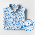 Dachshund Polo Shirt Cute Sausage Dog Pattern Golf Shirt Apparel Dog Lover Gifts For Him Her - Otakuforge