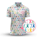 Cancer Awareness Golf Polo Shirt Cancer Sucks In Every Color Cancer Support Golf Gift - Otakuforge
