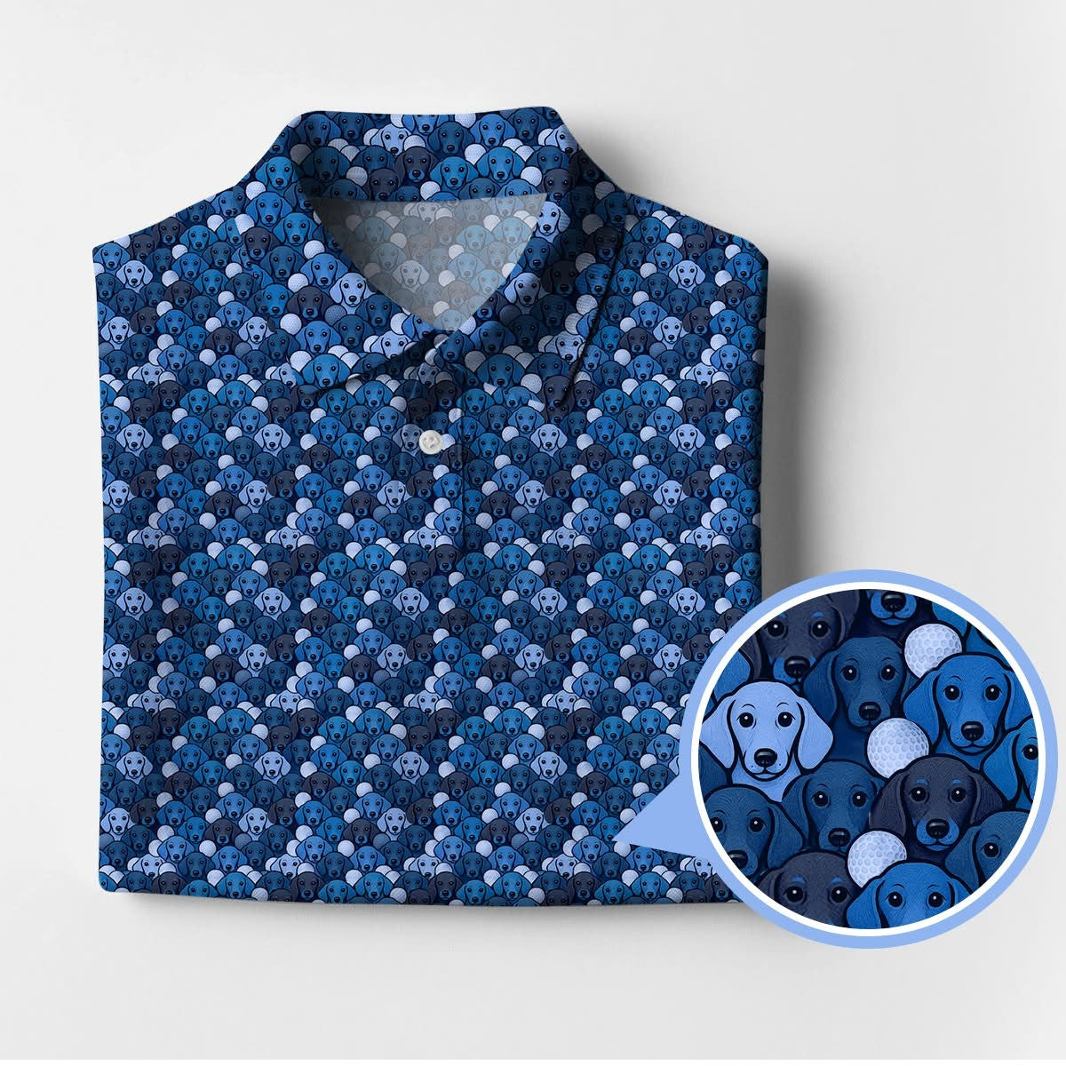 Dachshund Dog Pattern Golf Polo Shirt Dachshund And Golf Clothing Gifts For Dog Lovers - Otakuforge