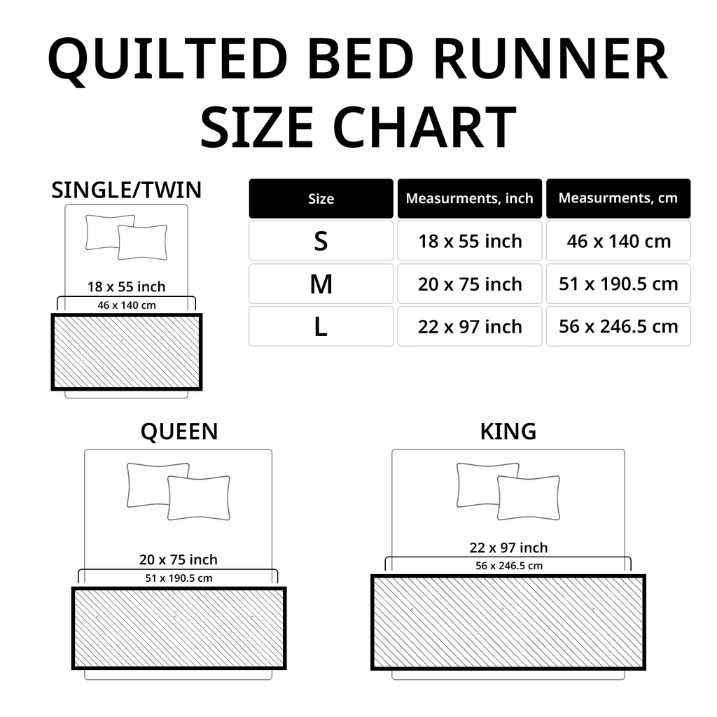 Nutcracker Quilted Bed Runner Christmas Festive Soldier Theme Bed Runner Decor Gift - Otakuforge