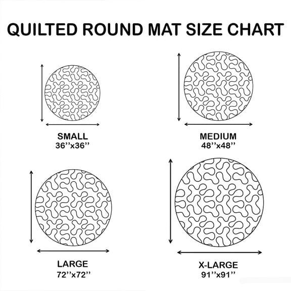 Deer Stag Forest Quilted Round Mat Wildlife Hunting Circle Mat Gift For Deer Hunters - Otakuforge