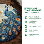 Deer Stag Forest Quilted Round Mat Wildlife Hunting Circle Mat Gift For Deer Hunters - Otakuforge