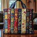 Floral Bookish Quilted Bag Adventurous Fantasy Inspired Bag Gift For Book Lovers - Otakuforge
