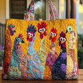Floral Chicken Quilted Bag Funny Chicken Christmas Gift Idea For Animal Lovers - Otakuforge