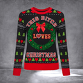 This Btch Loves Christmas Ugly Christmas Sweater Funny Apparel Hilarious Christmas Presents - Otakuforge