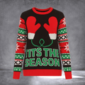 Tits The Season Ugly Christmas Sweater Funny Holiday Clothing Xmas Outfit Christmas Presents - Otakuforge