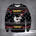 Cow Merry Kissmyass Ugly Christmas Sweater Naughty Cow Sweater Festive Clothing Xmas Gifts - Otakuforge