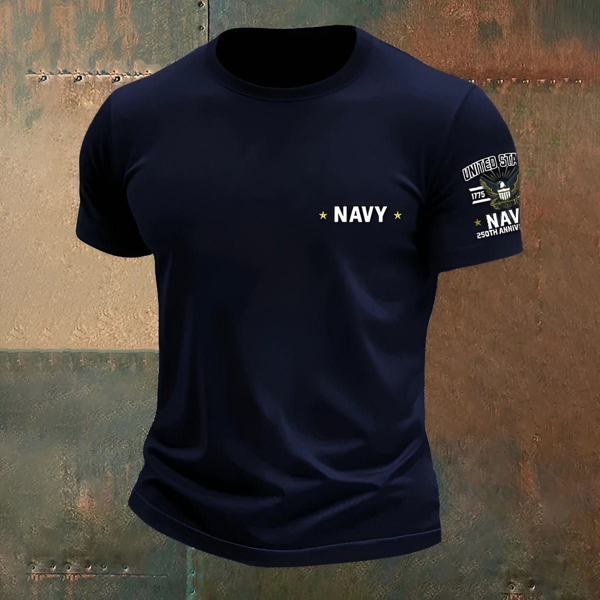 US Navy 250Th Anniversary T-Shirt 1775 2025 Military Merch Patriotic Apparel Navy Veterans Gift - Otakuforge