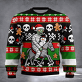 Zombie Riding Ugly Christmas Sweater Pvz Parody Xmas Clothing Christmas Day Outfit Gifts - Otakuforge