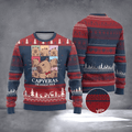 Capyeras The Rodent Tour Ugly Christmas Sweater Cute Holiday Outfits Xmas Gifts For Her - Otakuforge