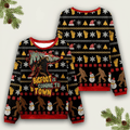 Bigfoot Is Coming To Town Ugly Christmas Sweater Holiday Apparel Bigfoot Clothing Xmas Gifts - Otakuforge