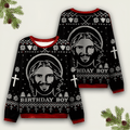 Birthday Boy Jesus Ugly Christmas Sweater Jesus Apparel Xmas Clothing Christmas Gift Ideas - Otakuforge