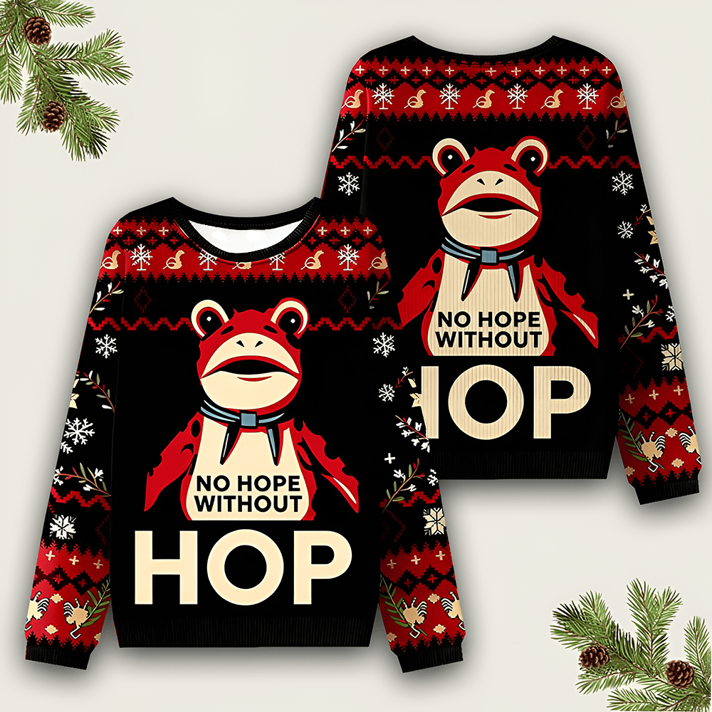 Frog Resist Christmas Ugly Sweater No Kings Clothing Antifa Shirt Xmas Gift For Her - Otakuforge