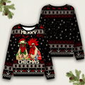 Merry Chicmas Ugly Sweater Funny Christmas Clothing Xmas Merch Christmas Gifts For Teens - Otakuforge