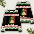 Portland Frog Resist Ugly Sweater Anti Trump Shirt No Kings Merch Best Christmas Gift - Otakuforge