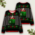 Santa With Excel In Ugly Sweater Funny Christmas Apparel Xmas Merch Christmas Presents For Men - Otakuforge