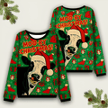 Cow Moo Ry Ugly Sweater Funny Ugly Christmas Clothing Cozy Outfit Unique Christmas Gifts - Otakuforge