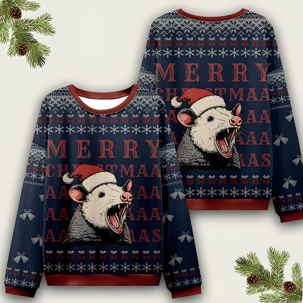 Rat Cheer Ugly Christmas Sweater Holiday Clothing Xmas Merch Christmas Day Outfit Gifts - Otakuforge