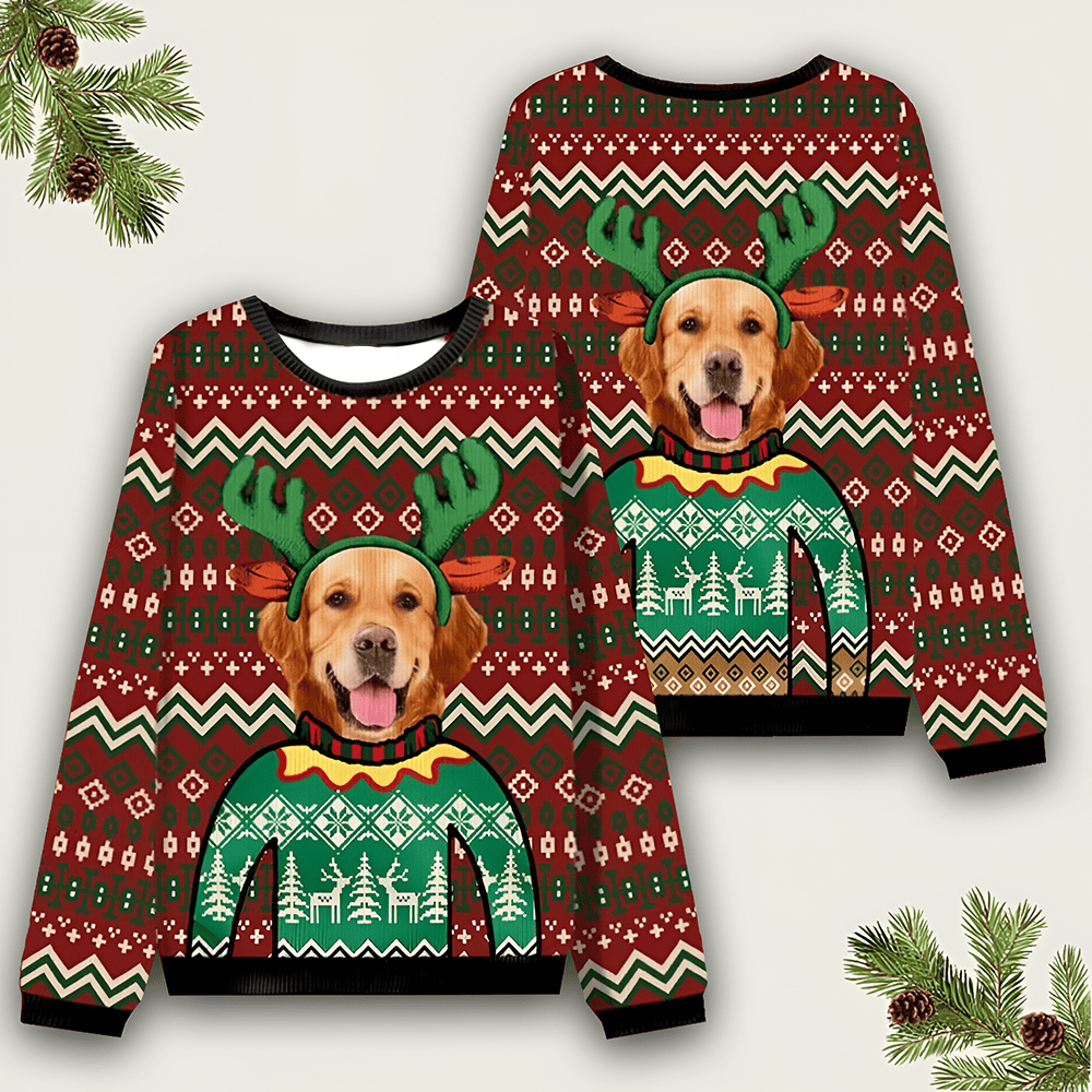 Golden Retriever Ugly Christmas Sweater Funny Dog Clothing Xmas Gifts For Pet Lovers - Otakuforge