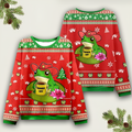 Frog Hands Off Ugly Christmas Sweater Funny Sweaters Xmas Merch Christmas Gift For Frog Lovers - Otakuforge