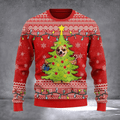 Personalized Photo Chihuahua Christmas Tree Ugly Christmas Sweater Xmas Gifts For Dog Lovers - Otakuforge