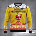 Merry Christmas And A Happy New Year Ugly Christmas Sweater Holiday Clothing Xmas Gifts - Otakuforge