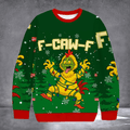 Chicken F Caw F Ugly Christmas Sweater Hilarious Pun Clothing Xmas Gifts For Chicken Lovers - Otakuforge