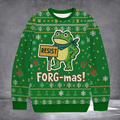 Portland Frog Resist Frogmas Ugly Christmas Sweater Portland Frog Merch Antifa Xmas Gifts - Otakuforge