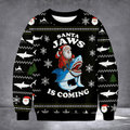 Shark Santa Jaws Is Coming Ugly Christmas Sweater Holiday Clothes Xmas Gifts For Shark Lover - Otakuforge