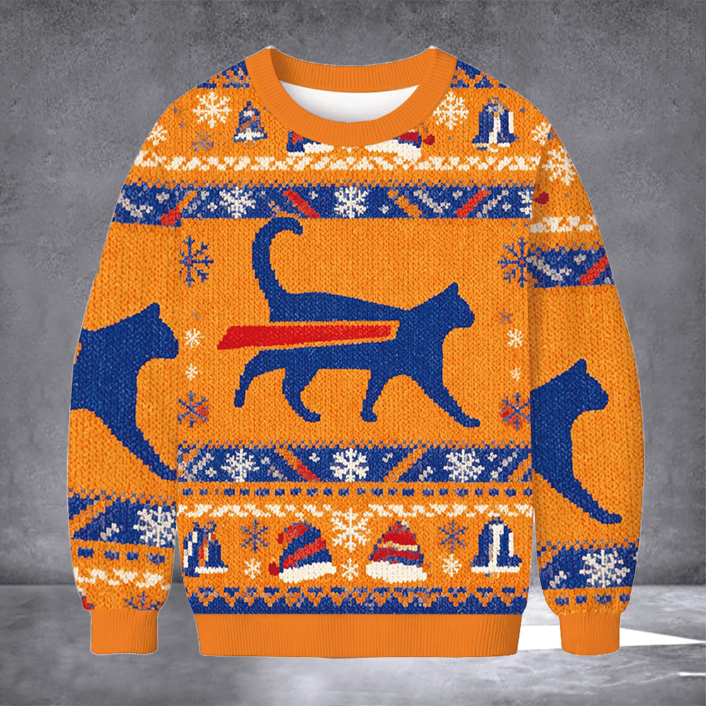 Cat Buffalo Bills Ugly Christmas Sweater Winter Clothing Xmas Gifts For Buffalo Bills Fans - Otakuforge