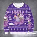 Cat Huh Funny Meme Ugly Christmas Sweater Huh Cat Apparel Festive Clothing Xmas Gifts For Him - Otakuforge