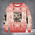 Cat Consider Your Pants Peed Ugly Christmas Sweater Funny Cat Pullover Winter Apparel Xmas Gift - Otakuforge