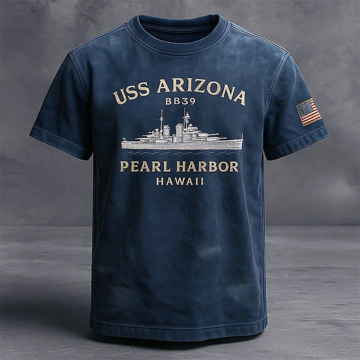 Veteran USS Arizona BB 39 Pearl Harbor Hawaii Shirt Patriotic Veterans Day Gifts 2025 - Otakuforge