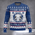 Custom I Love Tities And Pabst Blue Ribbon Ugly Christmas Sweater Funny Warm Clothes For Winter - Otakuforge