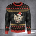 Cat Coughing Meme Ugly Christmas Sweater Christmas Vacation Clothing Cat Lovers Xmas Gifts - Otakuforge