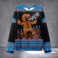 Gingerbread Monster Ugly Christmas Sweater Gingerbread Lovers Sweater Winter Clothing Gifts - Otakuforge
