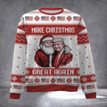Trump Make Christmas Great Again Ugly Christmas Sweater Funny MAGA Parody Xmas Gifts - Otakuforge