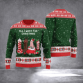 All I Want For Christmas Ugly Christmas Sweater Naughty D Sweater Xmas Vacation Apparel - Otakuforge