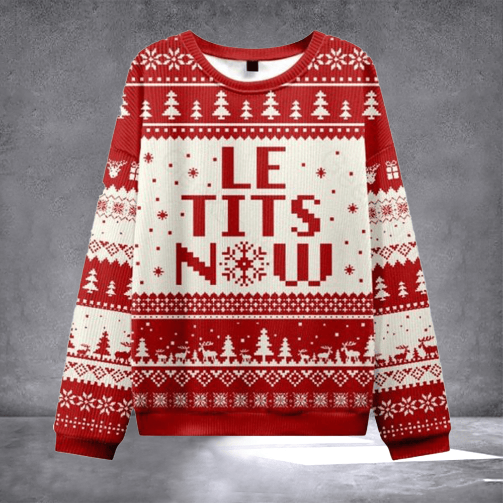 Letitsnow 2025 Ugly Christmas Sweater Winter Apparel Christmas Vacation Clothing Holiday Gifts - Otakuforge